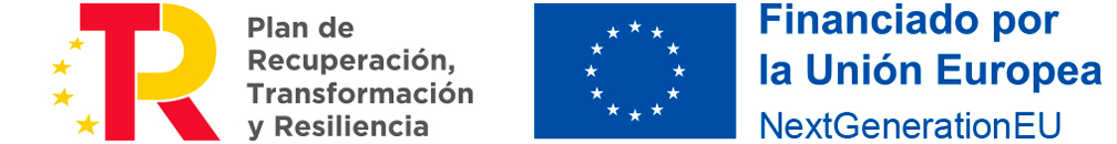 Logos Unión Europea y Plan de Recuperación, Transformación y Resiliencia. Logos Unión Europea y Plan de Recuperación, Transformación y Resiliencia.